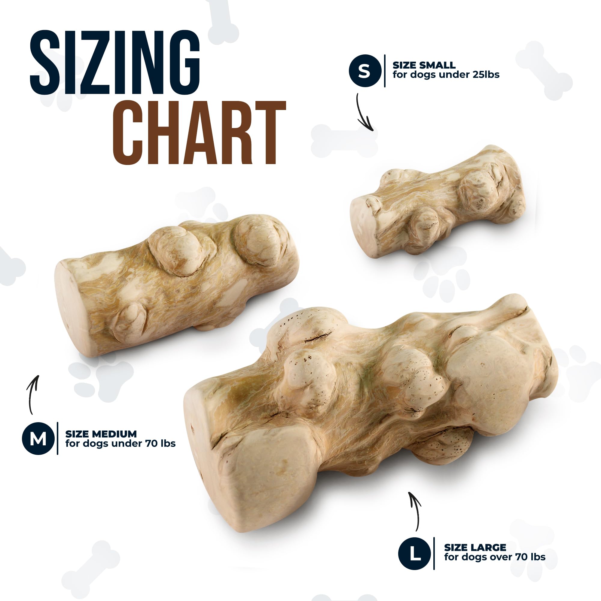 GOWGOW Mental stimulation from gorilla wood chew for active dogs.