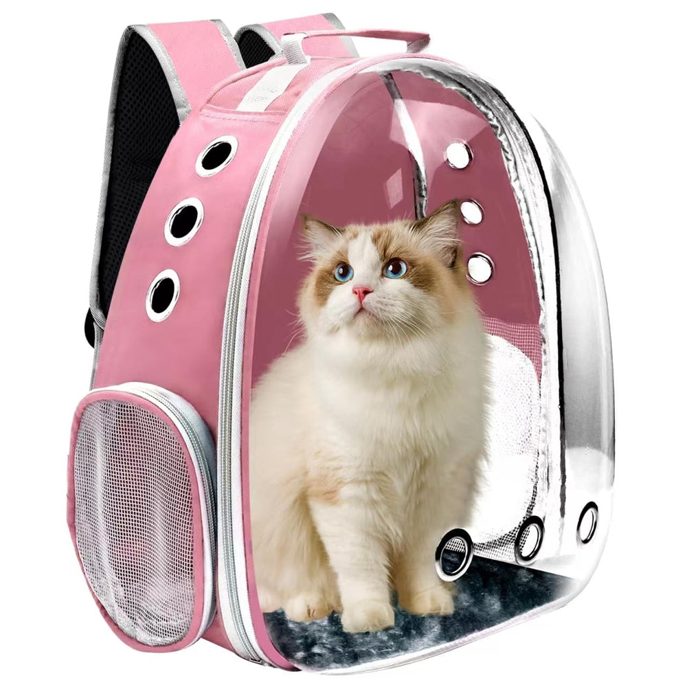 Goxeon cat backpack with ventilated design offering breathable travel for your cat.
