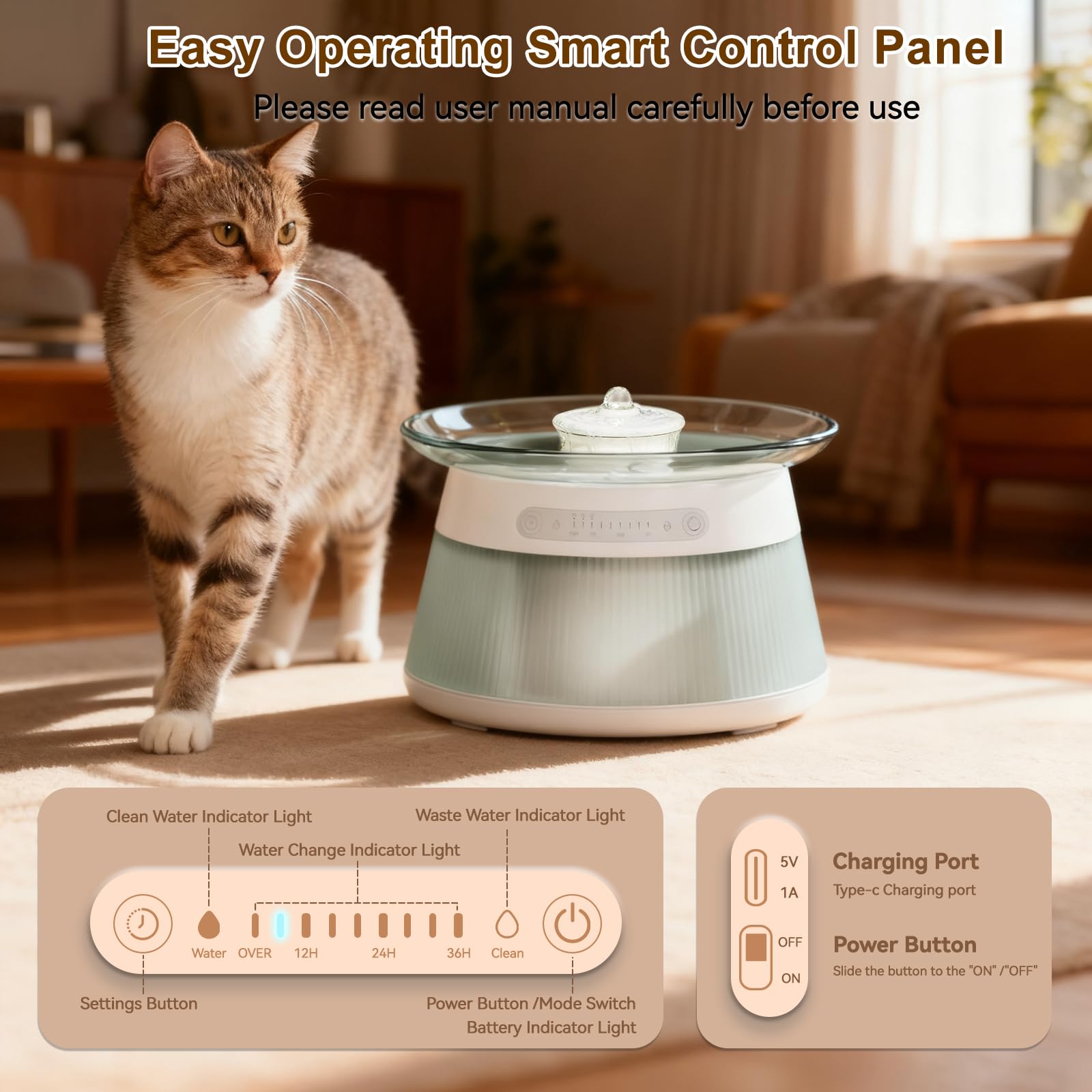 GOYJOY glass tray is easy to clean, reducing residue build-up