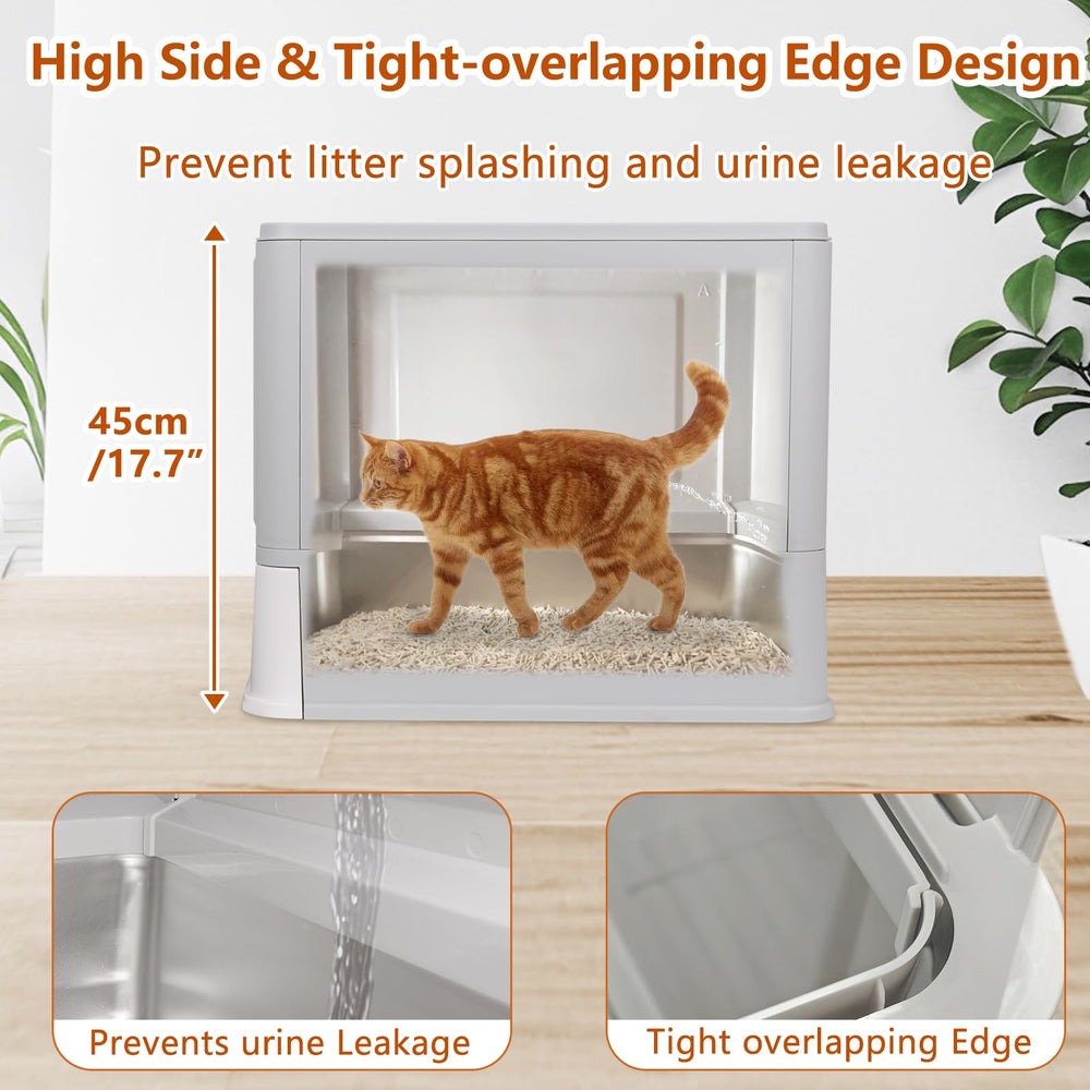 GOYJOY five-inch deeper pan for larger litter capacity
