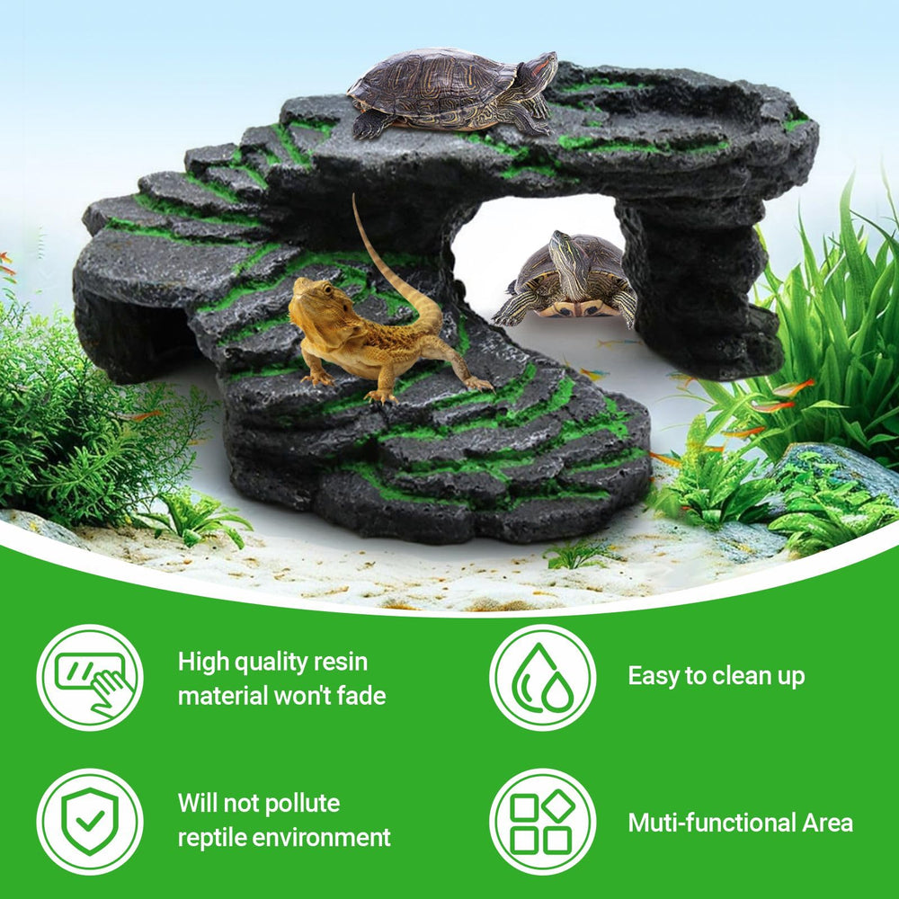 GOZILLA cave-design natural environment creates authentic hideouts in terrariums.