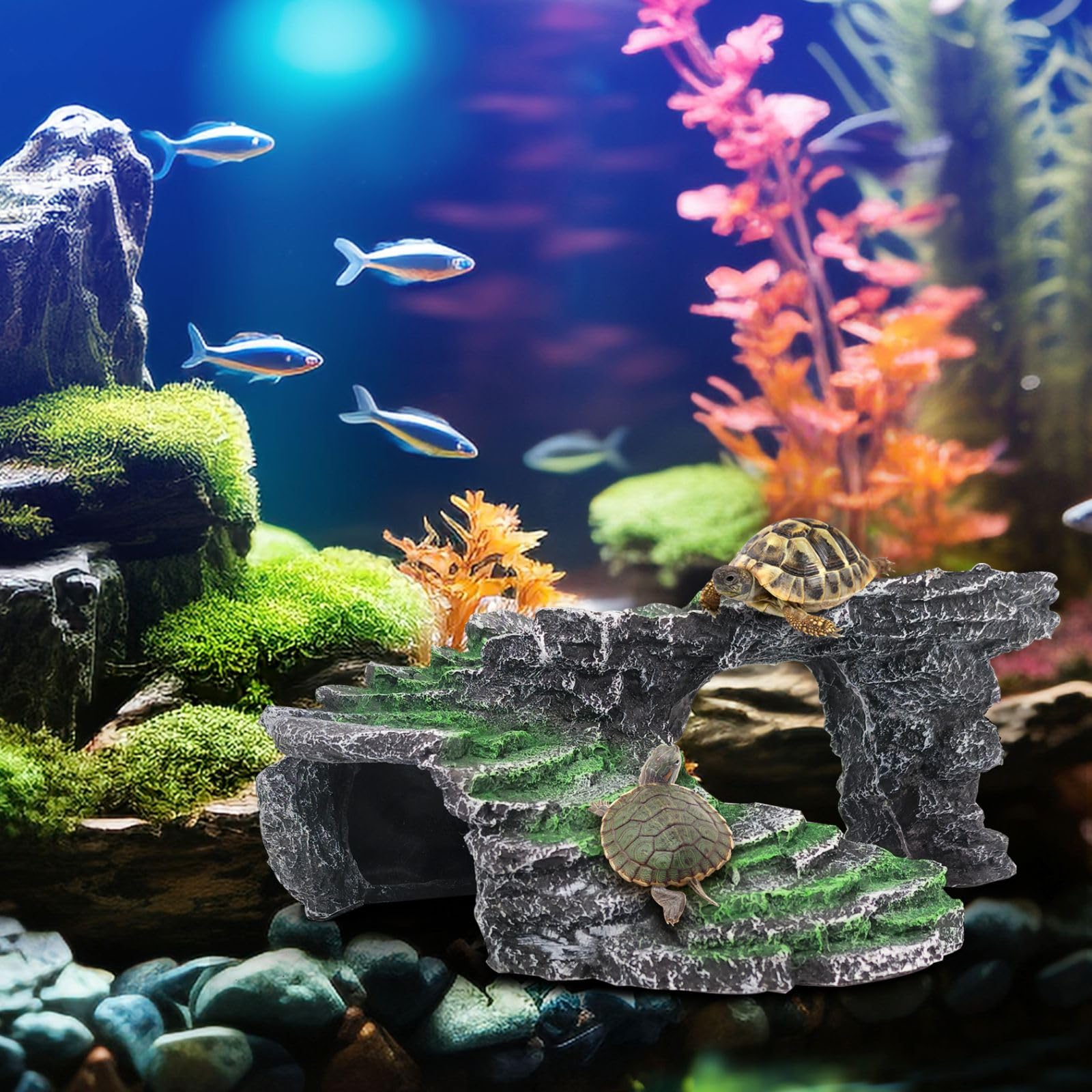 GOZILLA habitat decor suited for turtles, geckos, and bearded dragons.