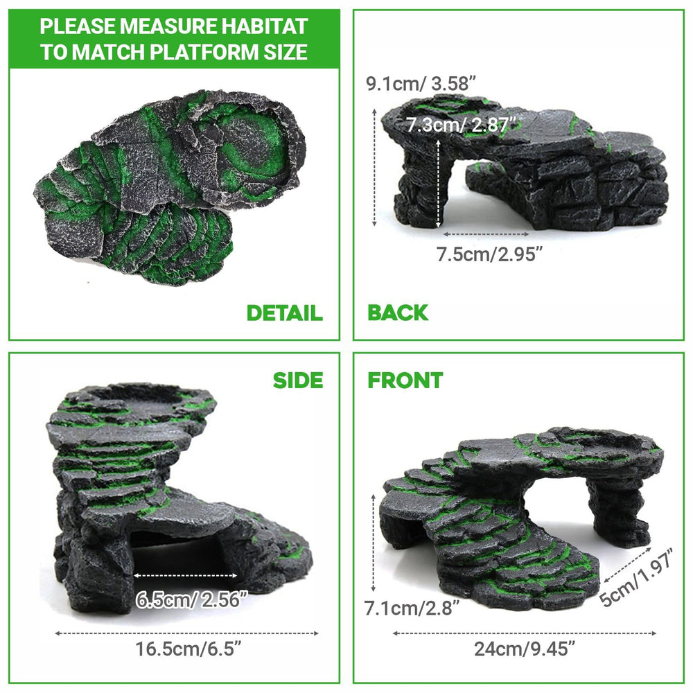 GOZILLA safe non-toxic resin material resists fading for long-lasting terrariums.