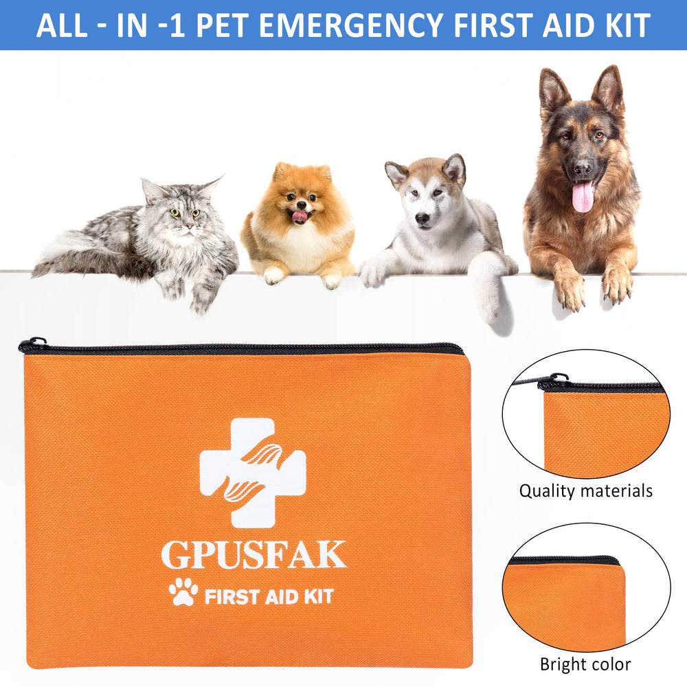 GPUSFAK dog first aid kit durable design withstands travel wear.