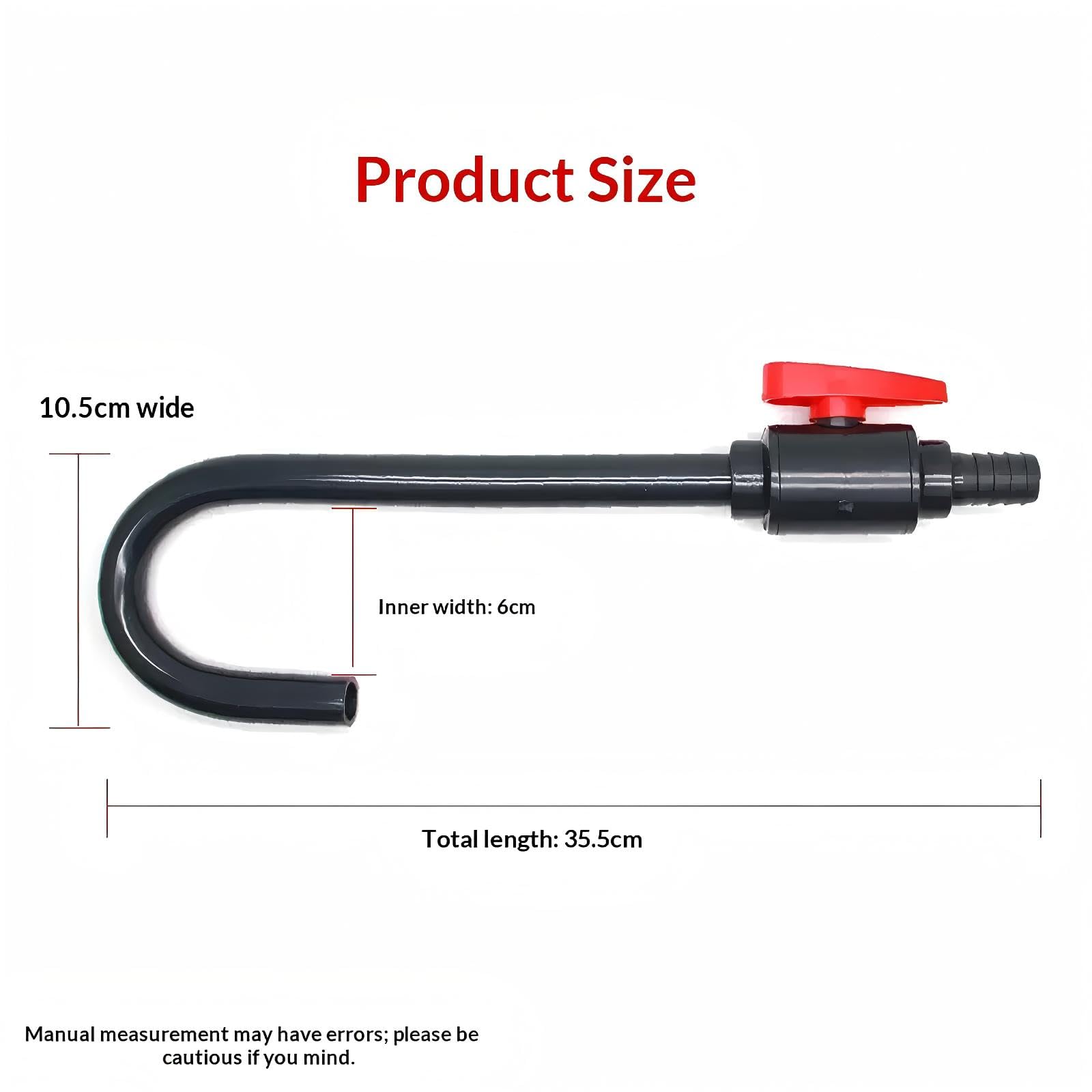 GQAQZQ hook on tank edge prevents spills during routine water changes