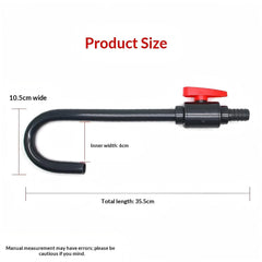 GQAQZQ hook on tank edge prevents spills during routine water changes