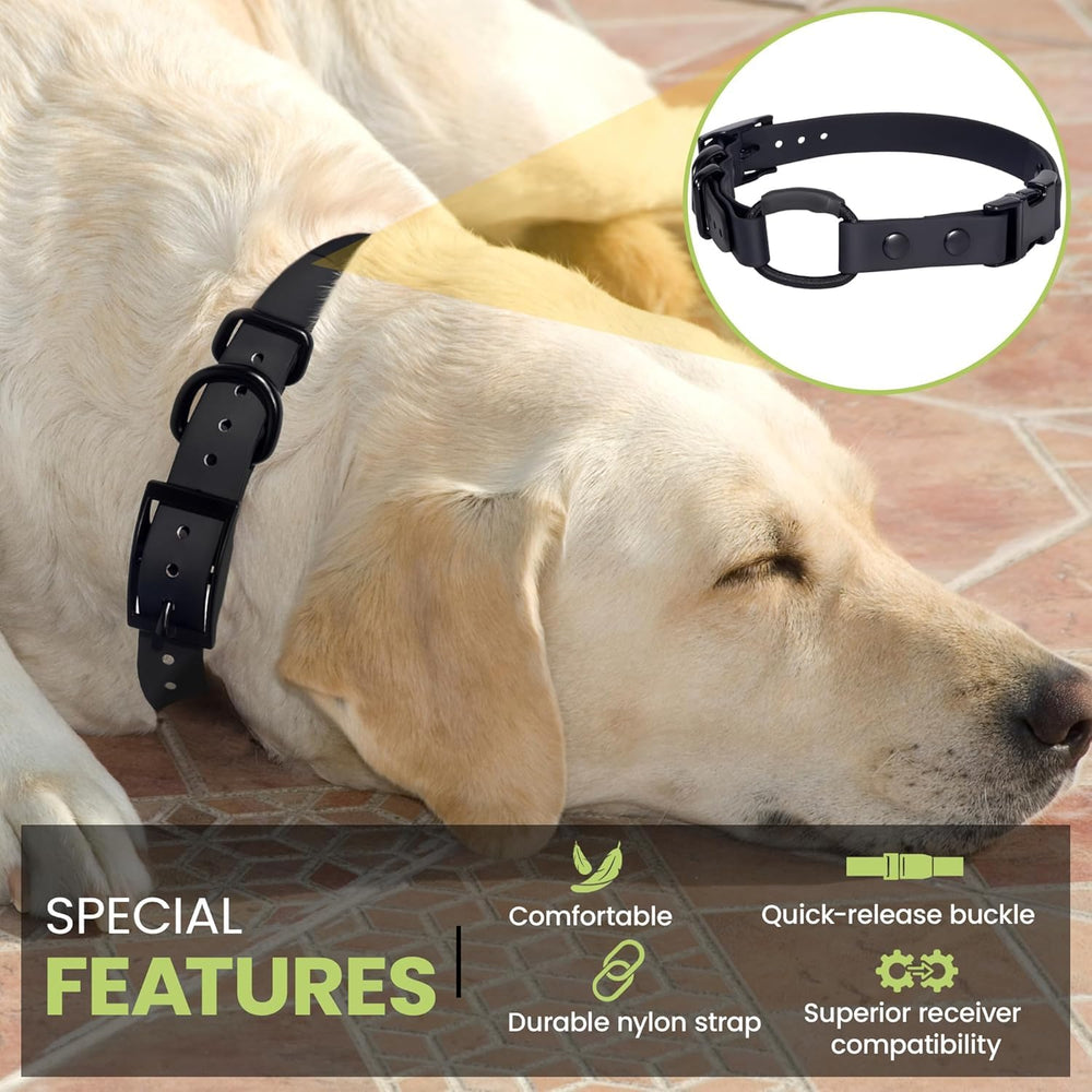 Gracie To The Rescue bungee collar close-up showing easy removal