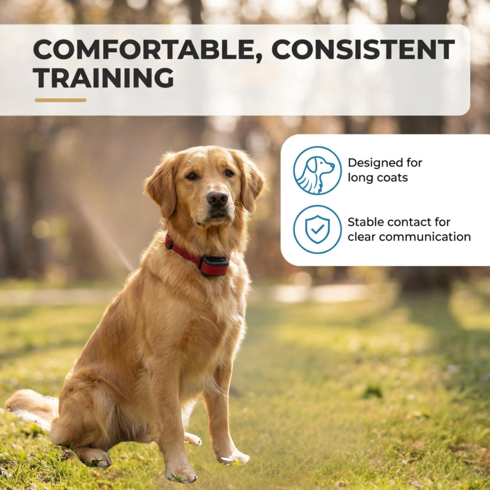Gracie To The Rescue CPAD-011 stable collar contact reduces signal fluctuations.