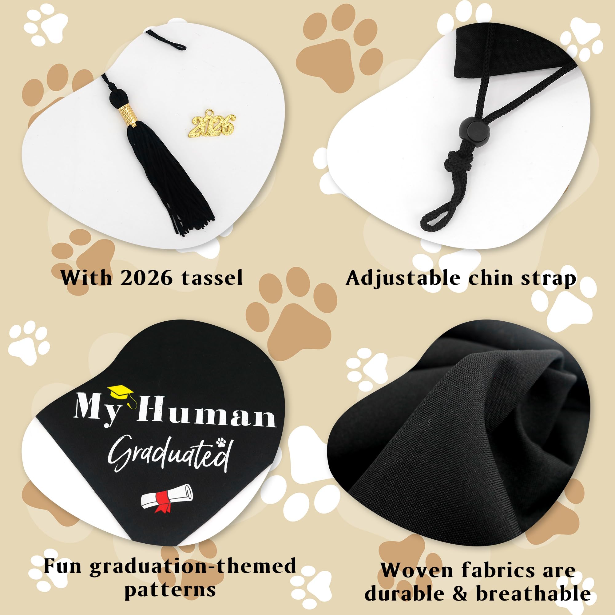 GraduatePro bandana neck size range demonstrates flexible fit for comfort