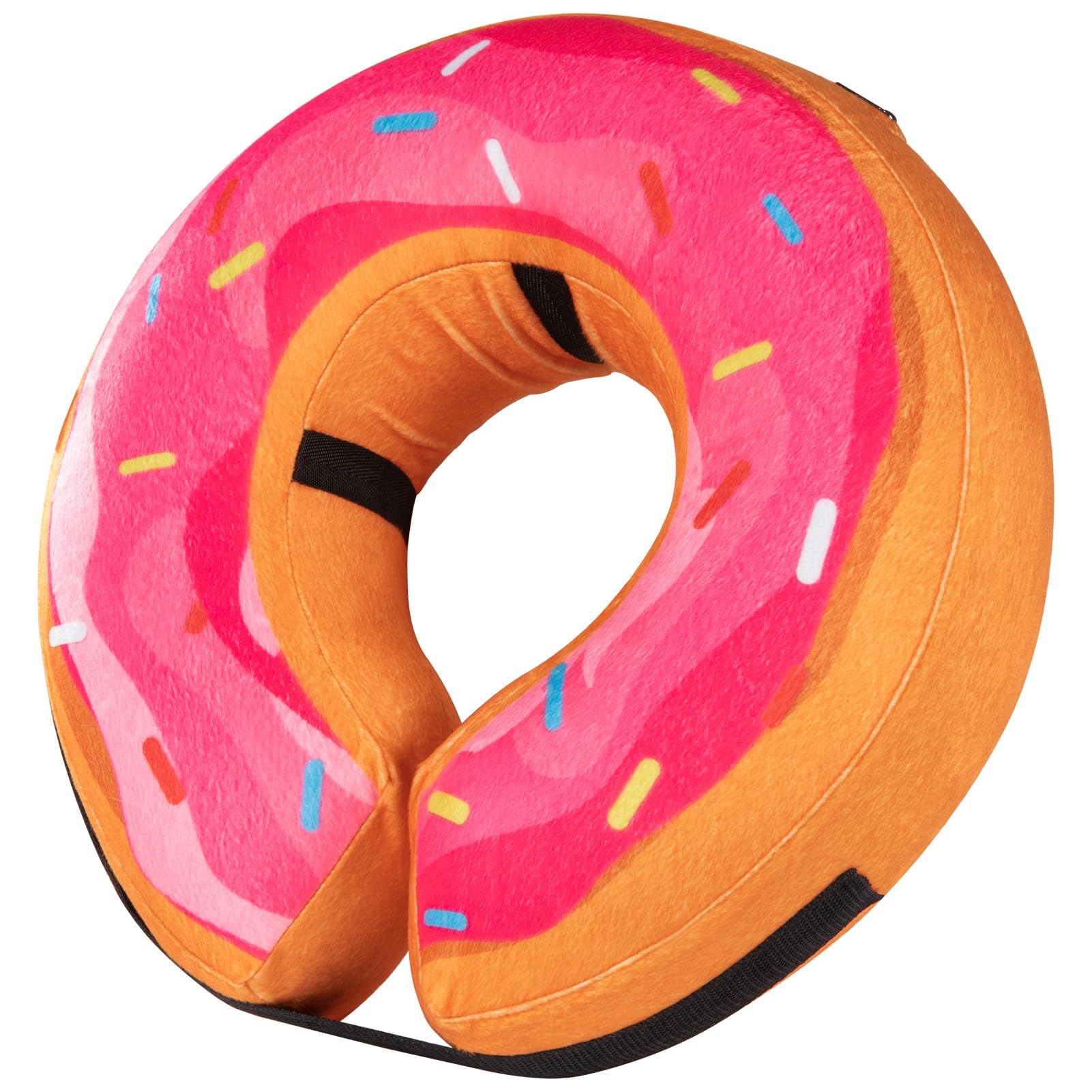Grand Line Donut Inflatable Collar pink close-up shows soft, protective recovery design.