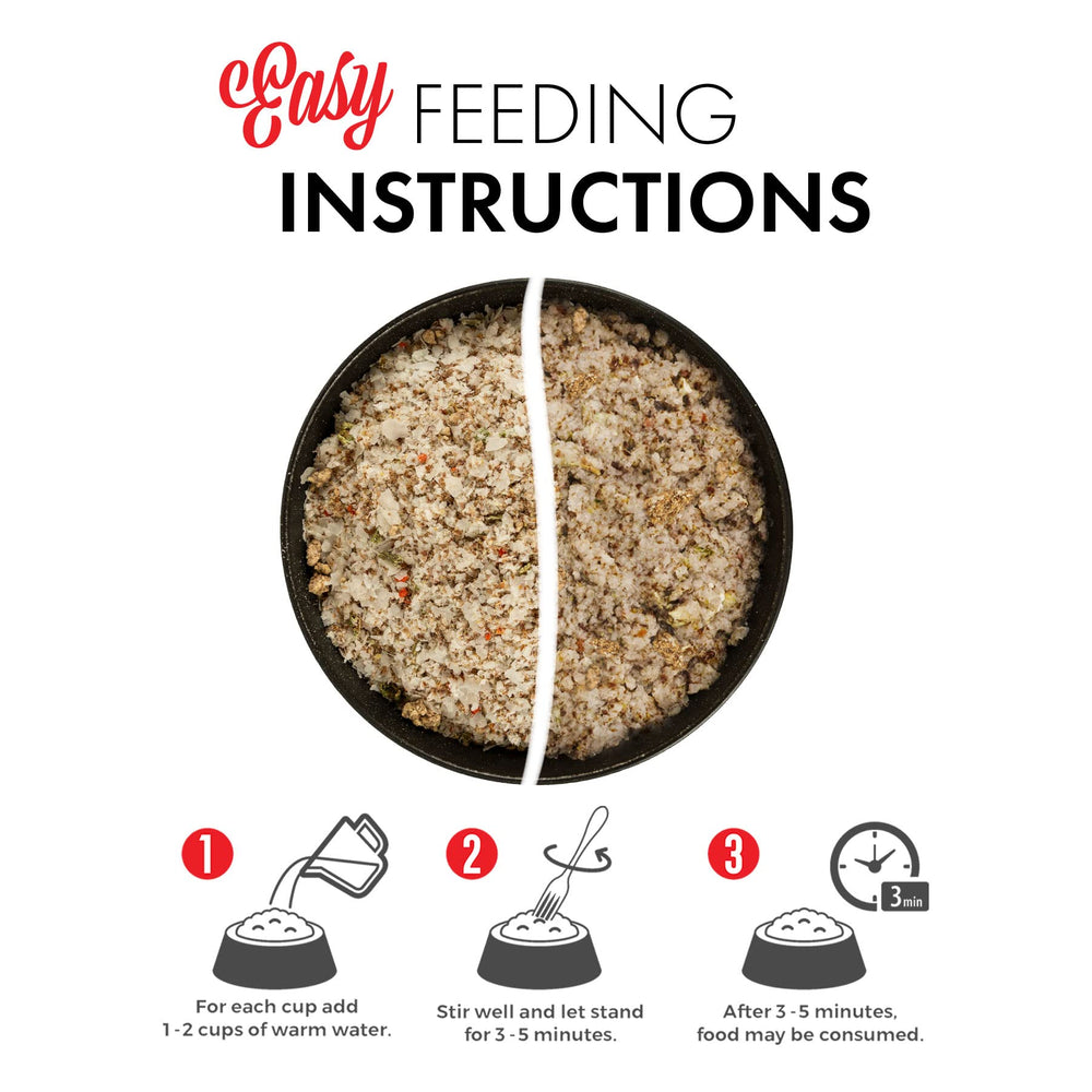 Grandma Lucy's Artisan freeze-dried venison chunks — high-protein texture for dogs