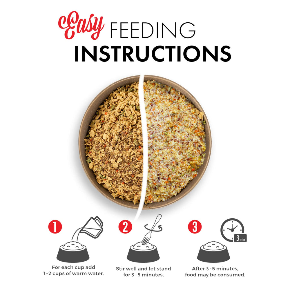 Grandma Lucy's PUREformance ingredients close-up highlighting chickpeas and fruits for fiber and vitamins