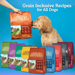 Grandma Mae's ingredients real chicken brown rice oats and garden veggies for adult dogs