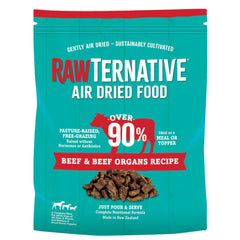 Grandma Mae's RawTernative beef organs chunks offer high-protein meals for dogs.