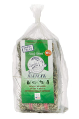 Grandpa's Best Alfalfa Hay soft-texture bale supports easy feeding and palatability.