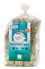 Grandpa's Best Timothy Hay Bale 5lbs packaging, additive and preservative free for healthy nibbling.