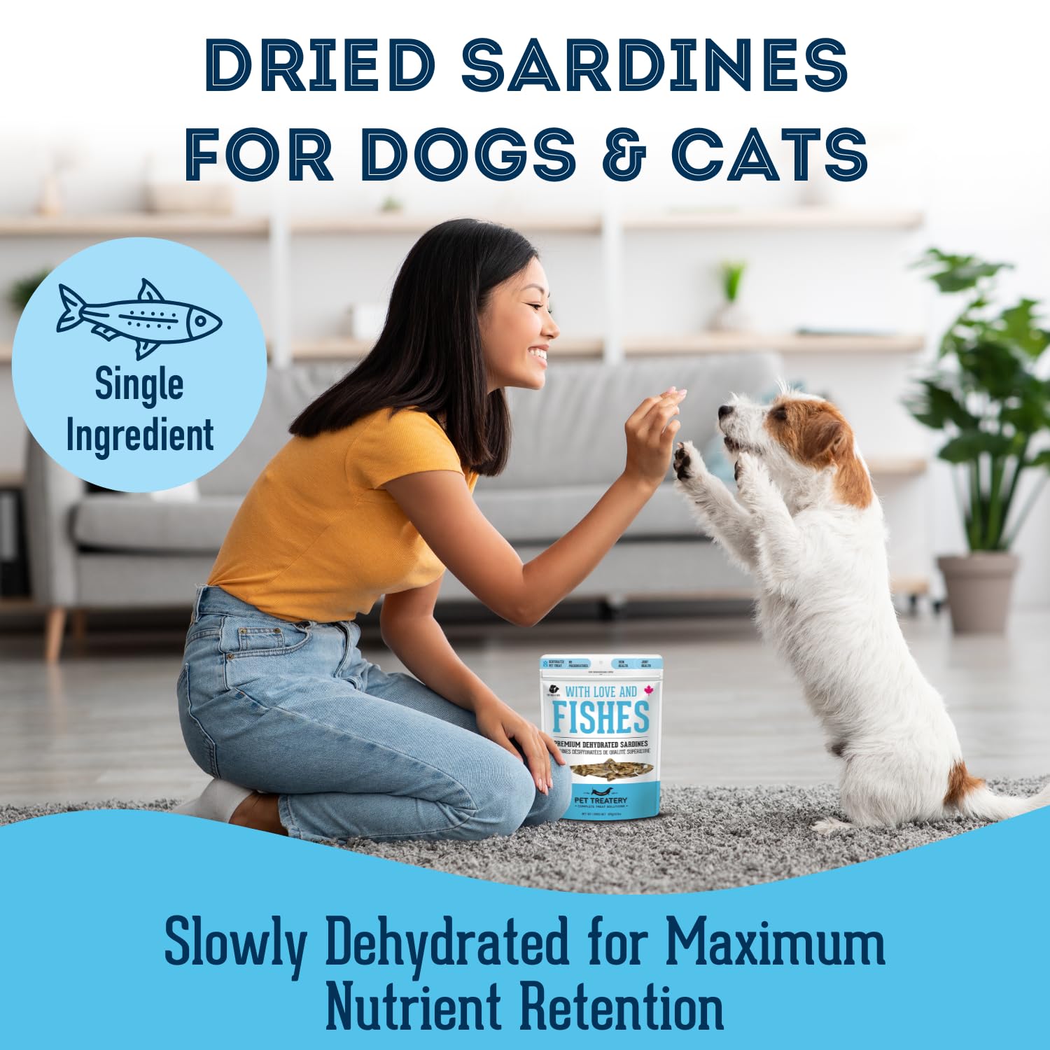 Granville Island Pet Treatery sardines offer a single-ingredient protein for pets.