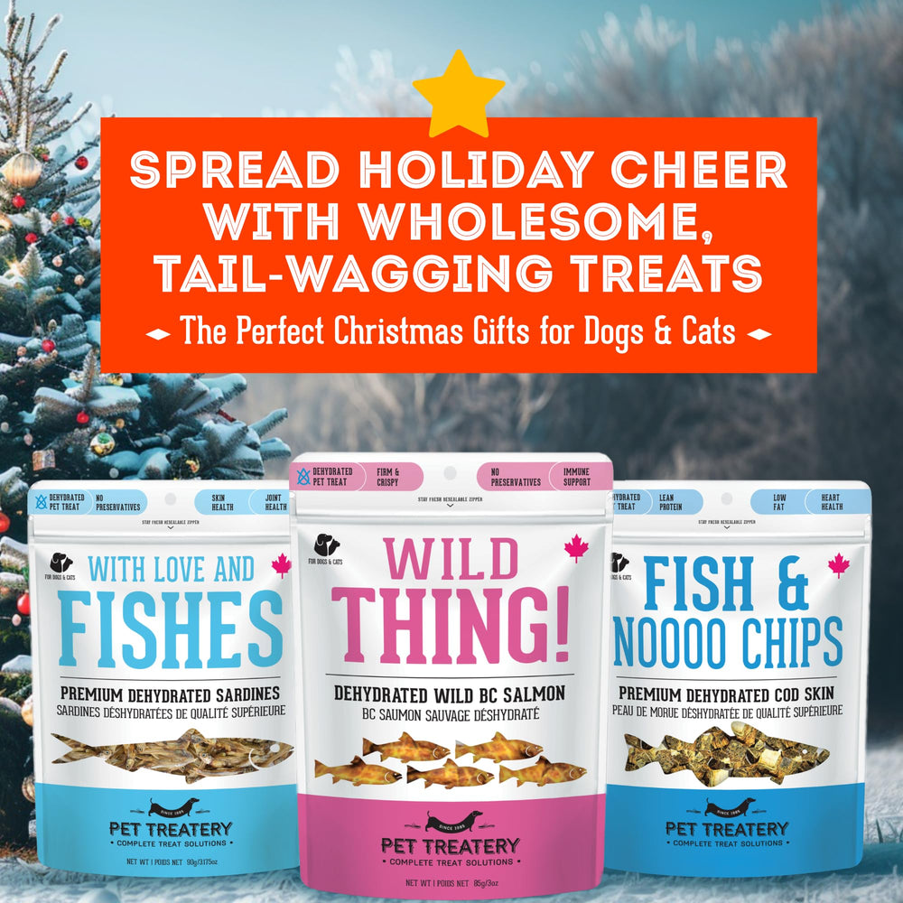 Granville Island sardines for dogs and cats with crunchy texture for training.