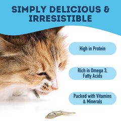 The Granville Island Pet Treatery sardines deliver omega-3s for healthy coats and joints.