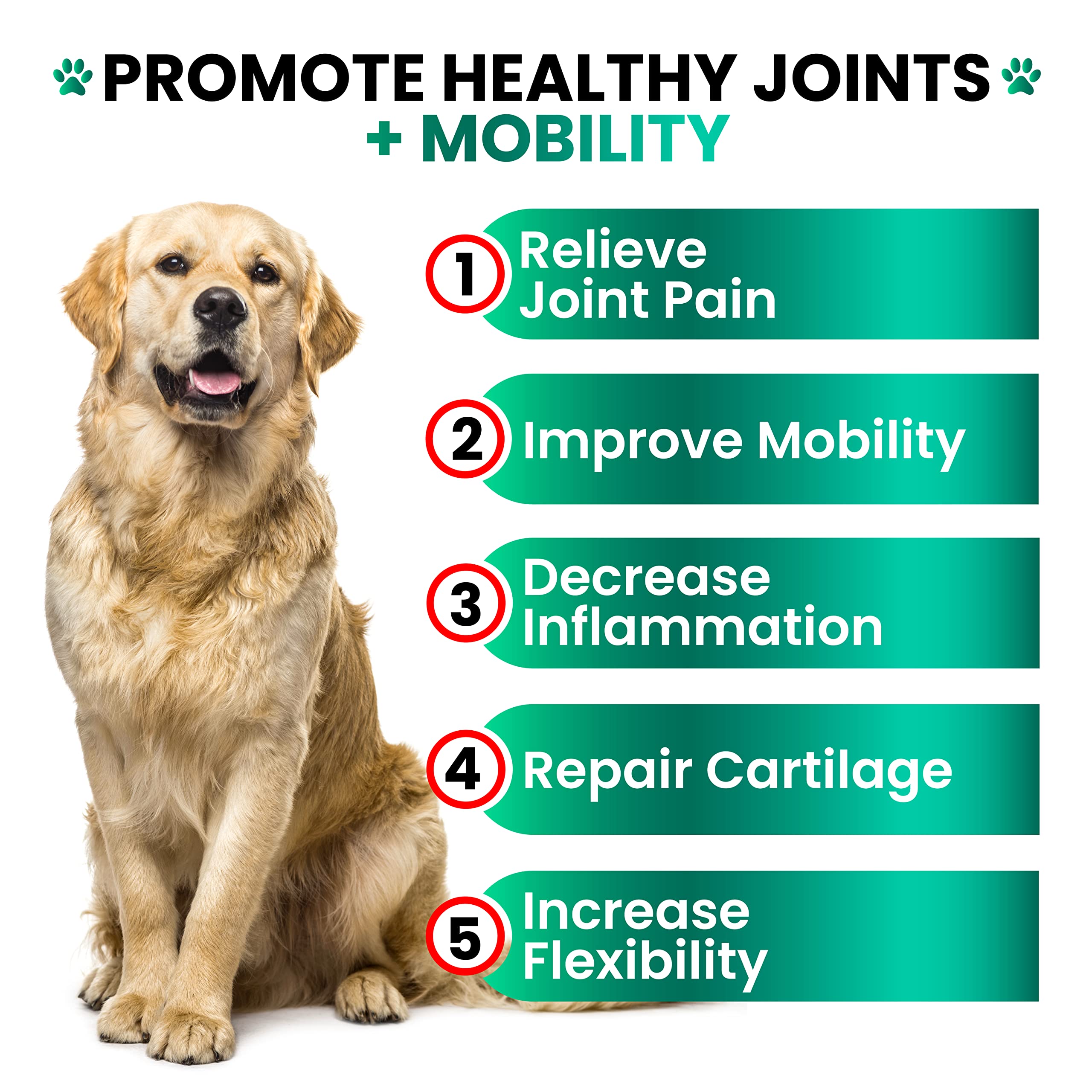 Grateful Pawz dog treats with glucosamine and chondroitin for joints