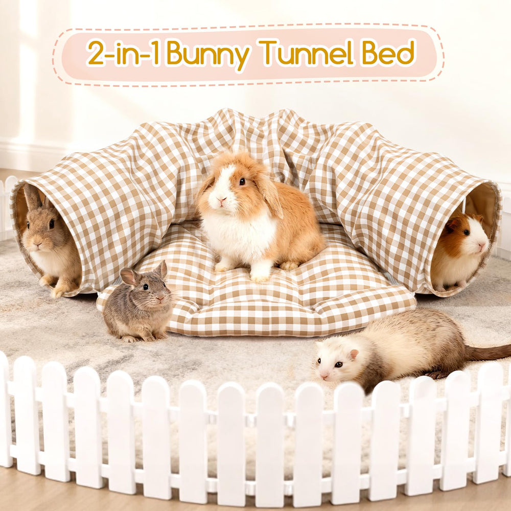 Greatbond Bunny Tunnel Bed durable double-thick fabric withstands curious paws.