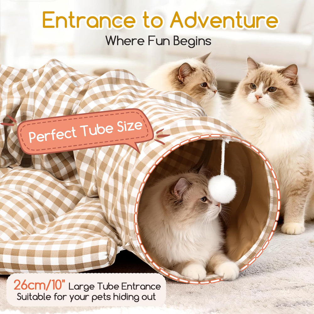 Greatbond Bunny Tunnel Bed folds flat for easy storage in small spaces.