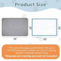 Greatbond pee pad holder high edge tray catches spills to protect floors.