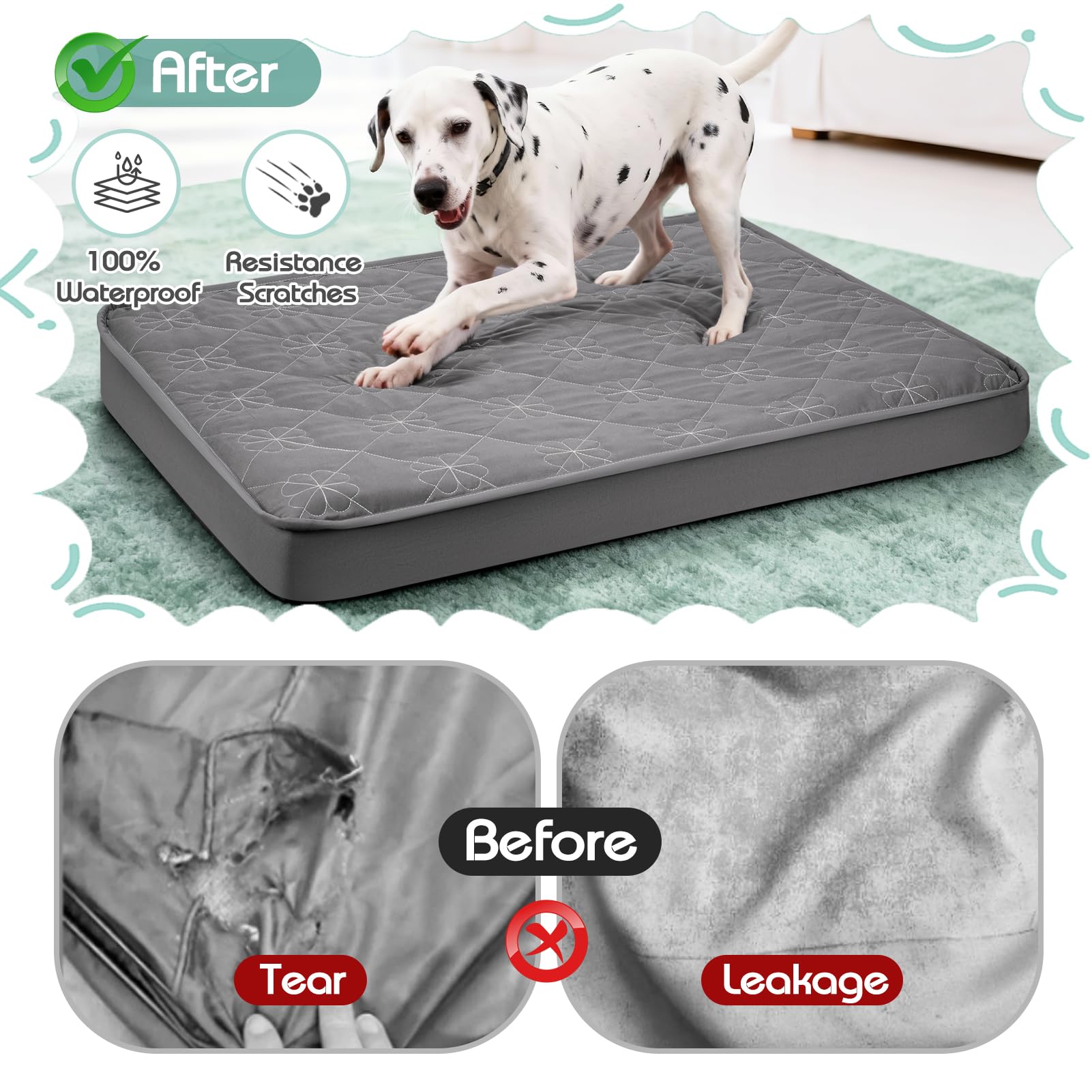 Greatbond snag-resistant fabric withstands digging and scratching.