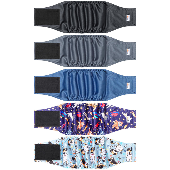 Grecle 5-pack patterns display variety for easy style and fit.