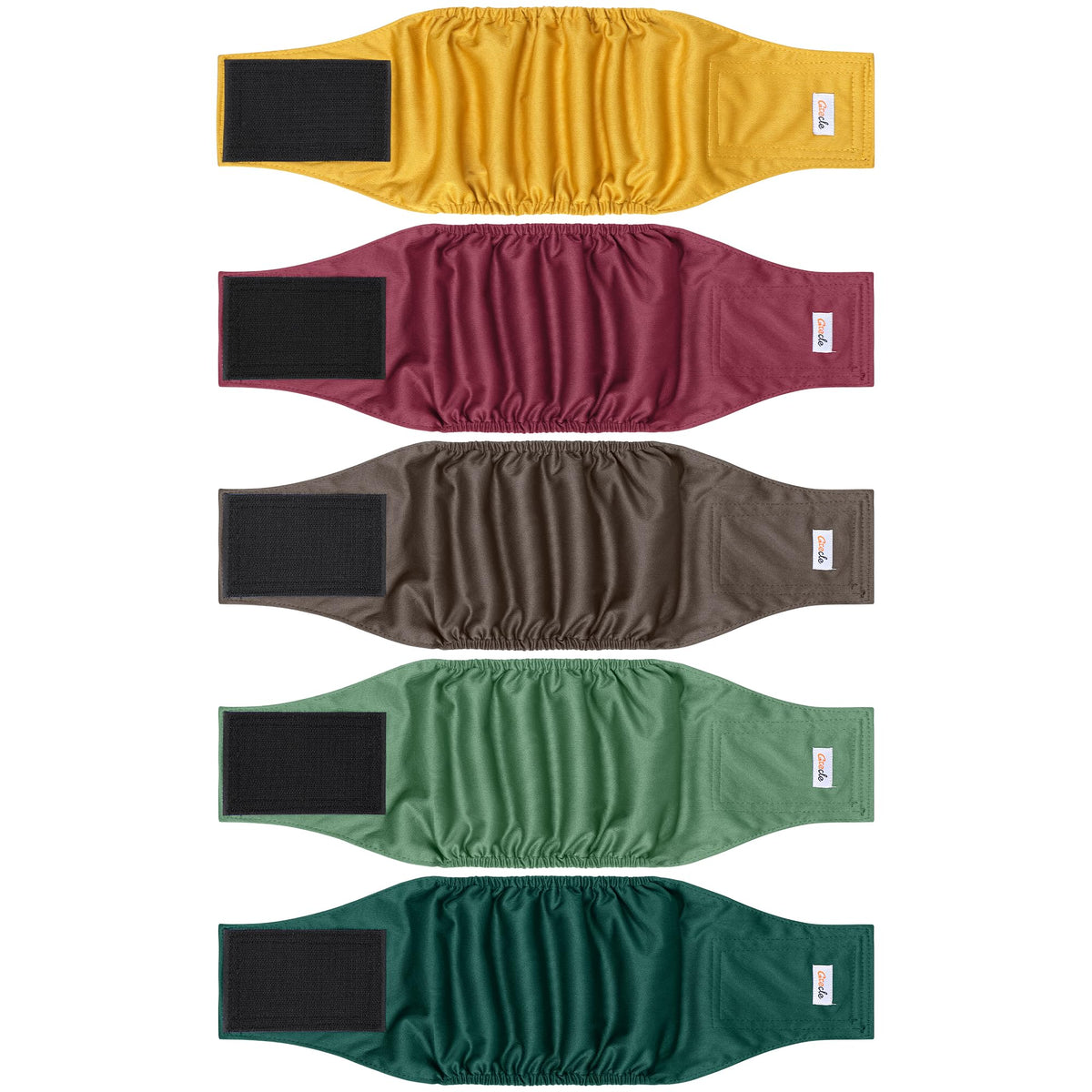 Grecle 5 Pack dog diapers patterns for varied daily wear and training
