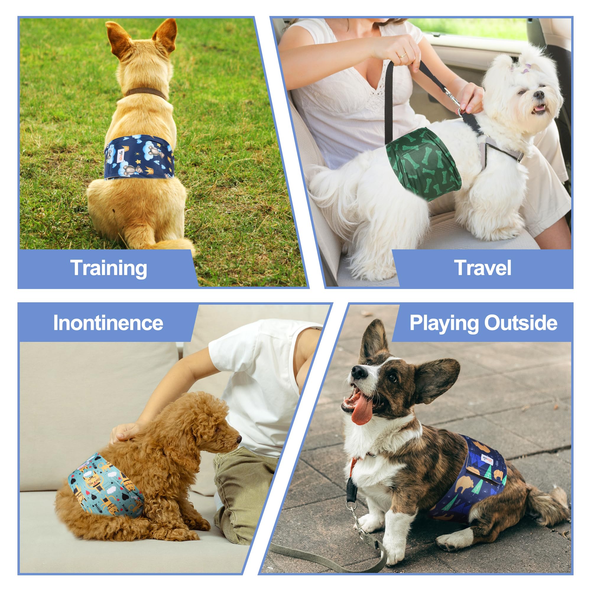 Grecle belly-band velcro closure XL simplifies fastening for quick changes