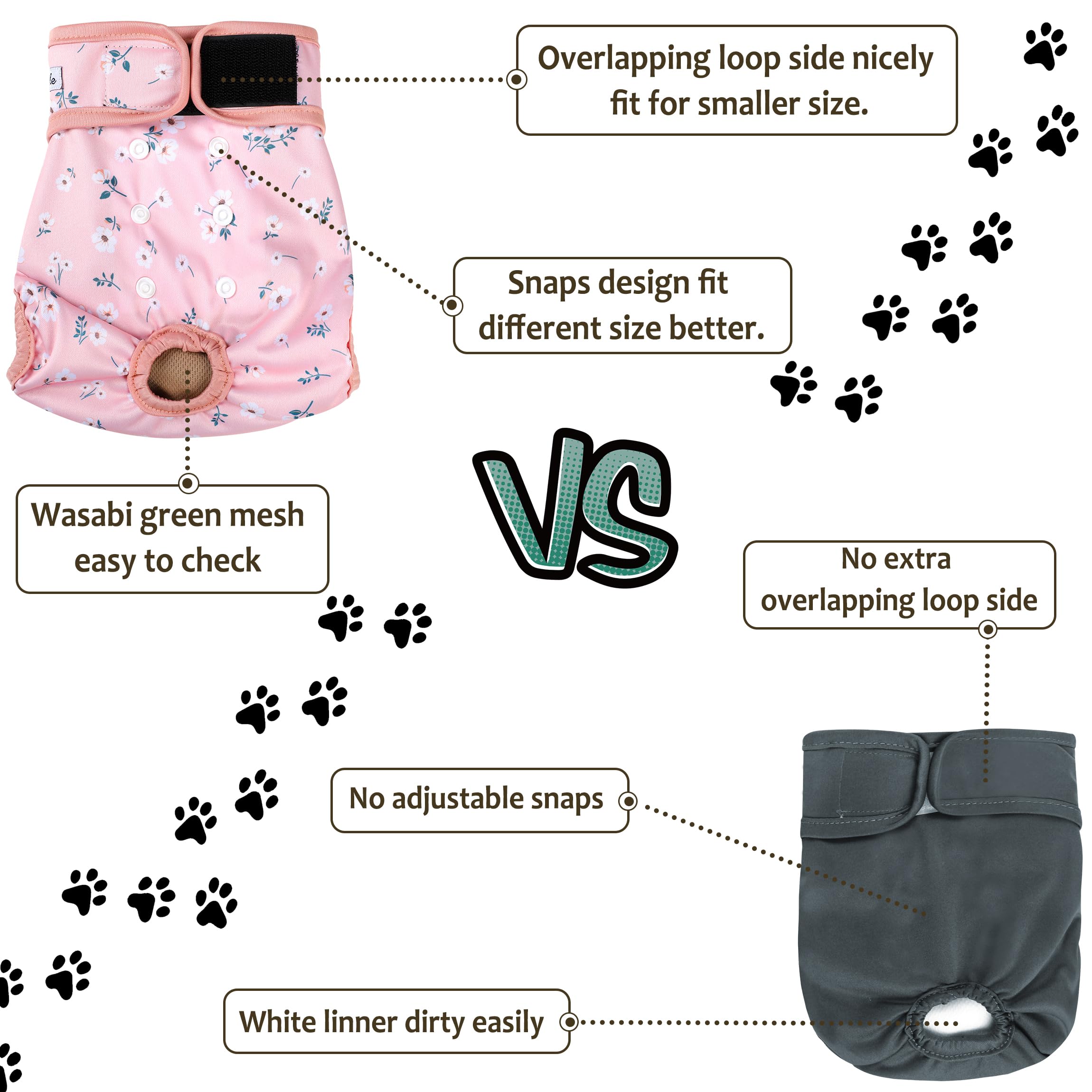 Grecle suitable for dogs in heat, incontinence, or post-surgery recovery