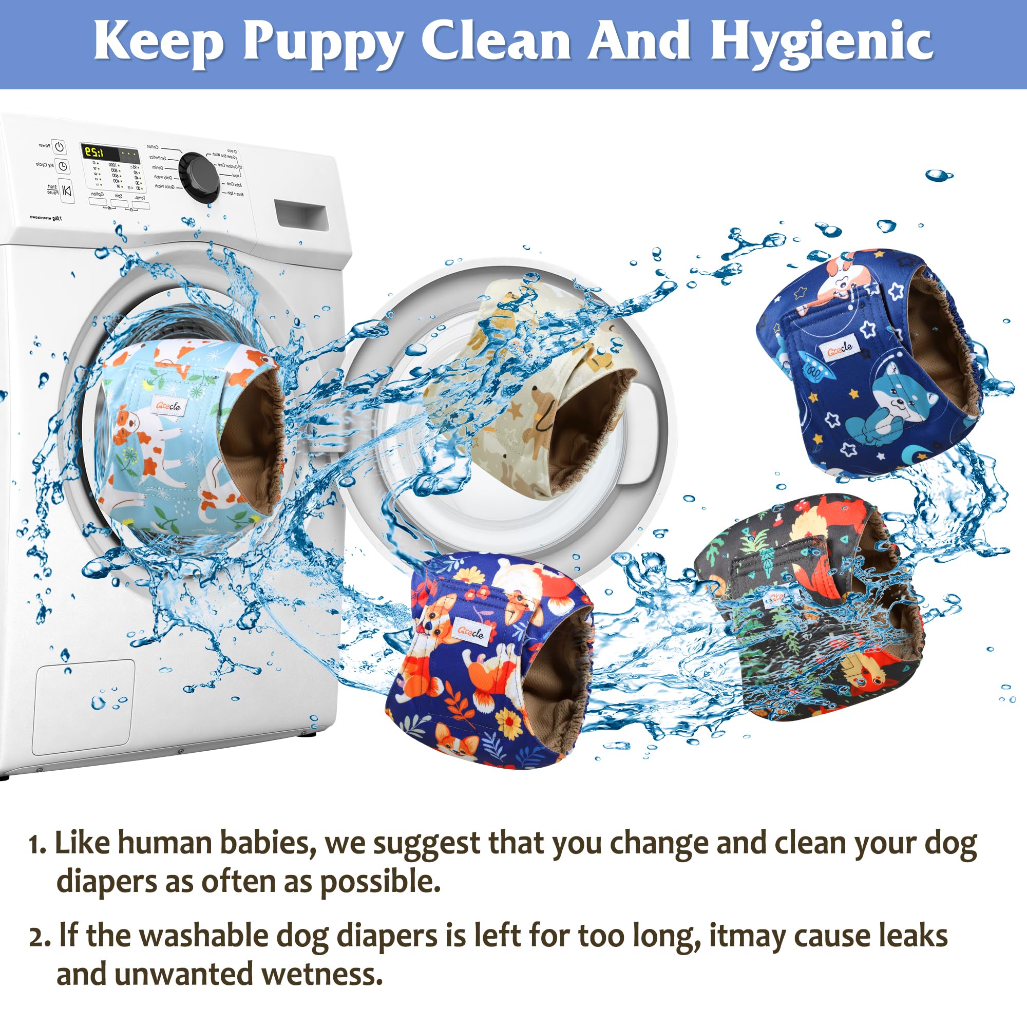 Grecle travel-ready dog diapers protect car seats during trips