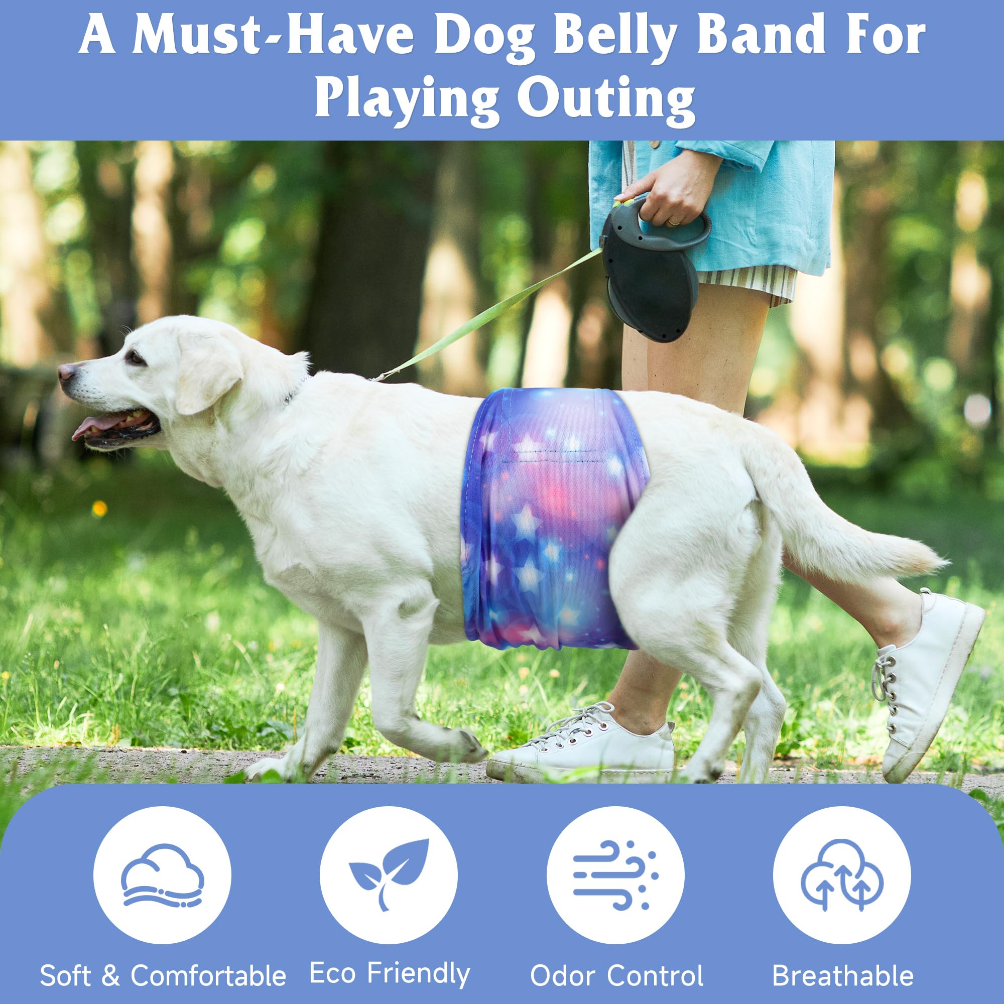 Grecle Galaxy S dog diapers Velcro closure for secure fit