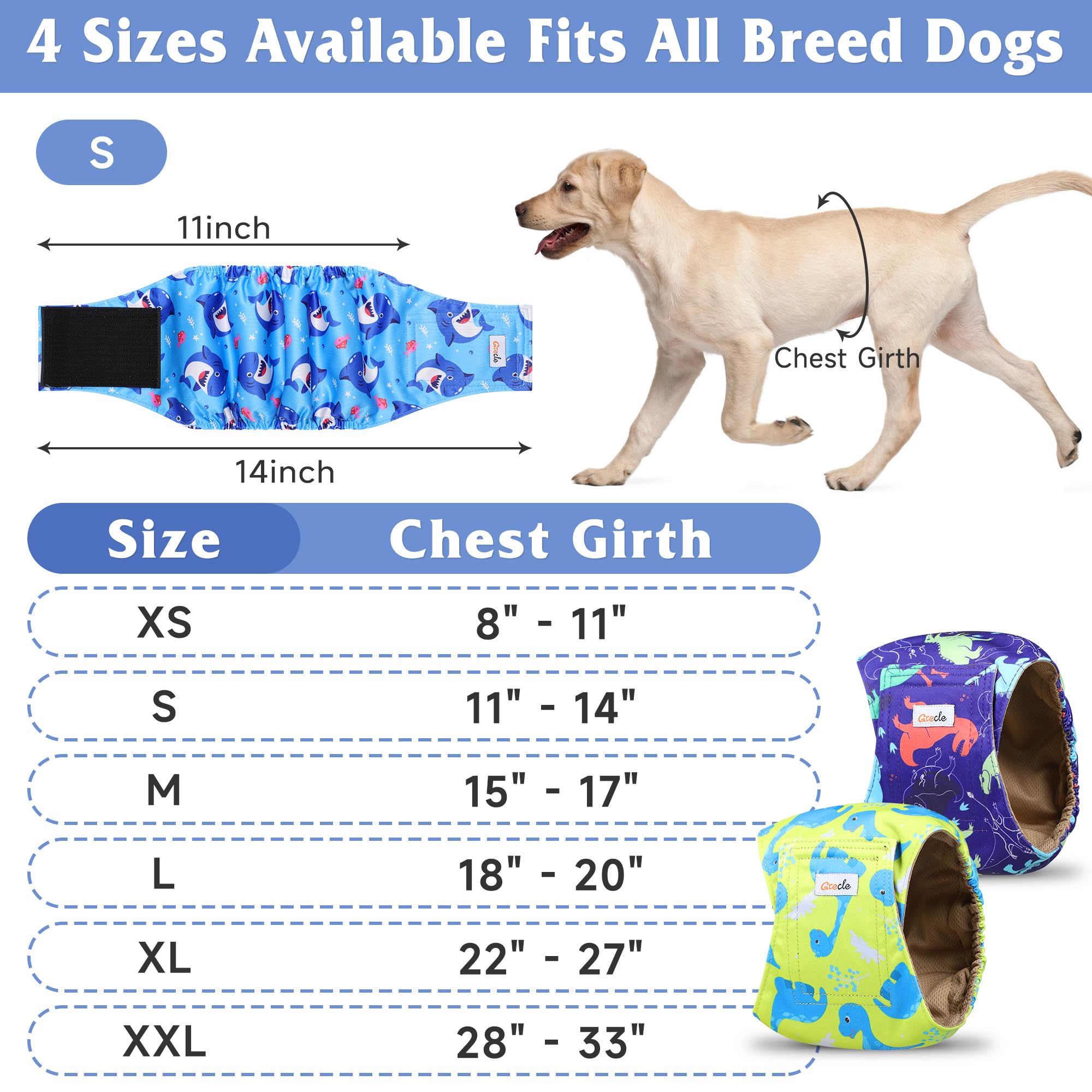 Grecle rapid-absorption design helps contain urine quickly.