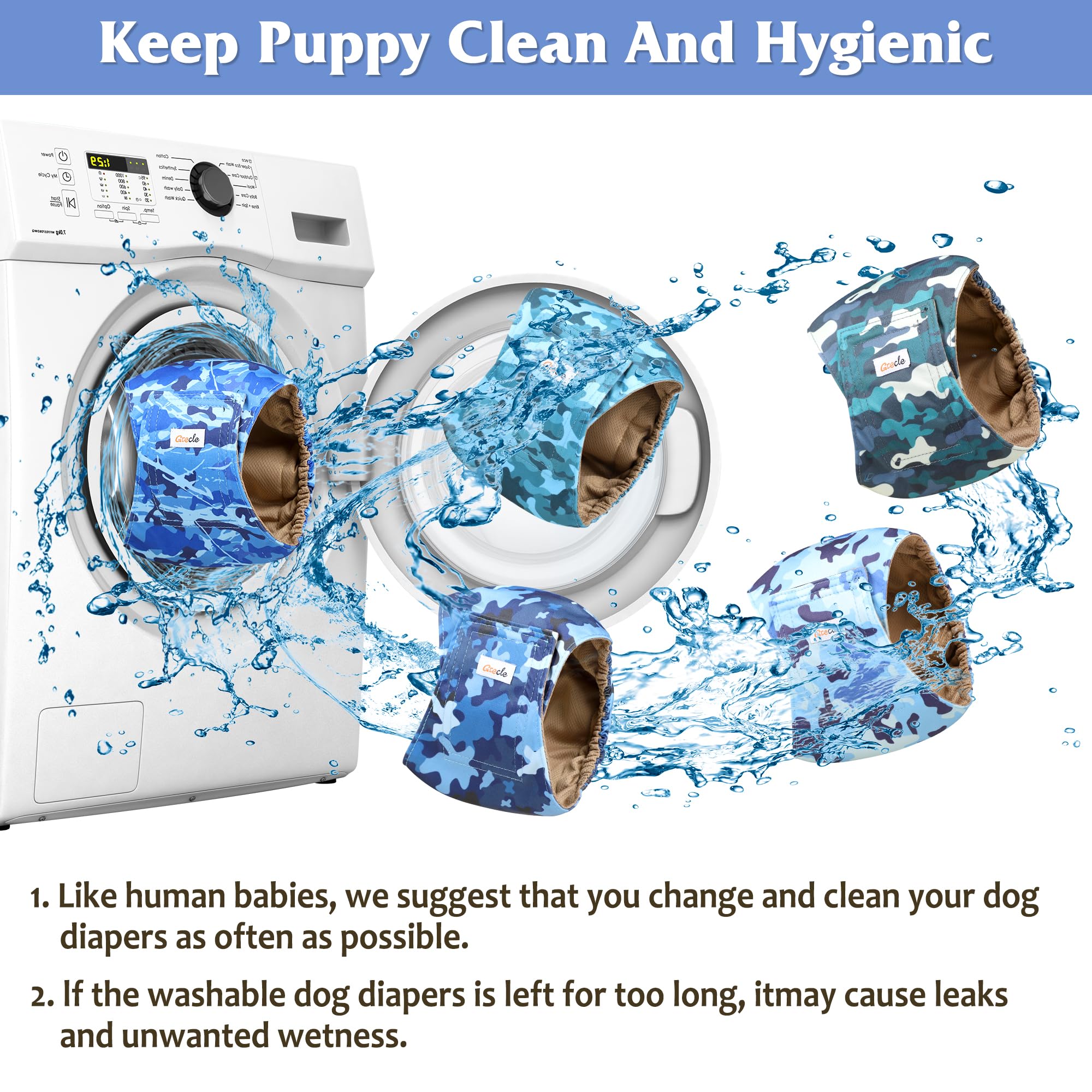 Grecle puppy-training-and-incontinence-dog-diaper ideal for training sessions.