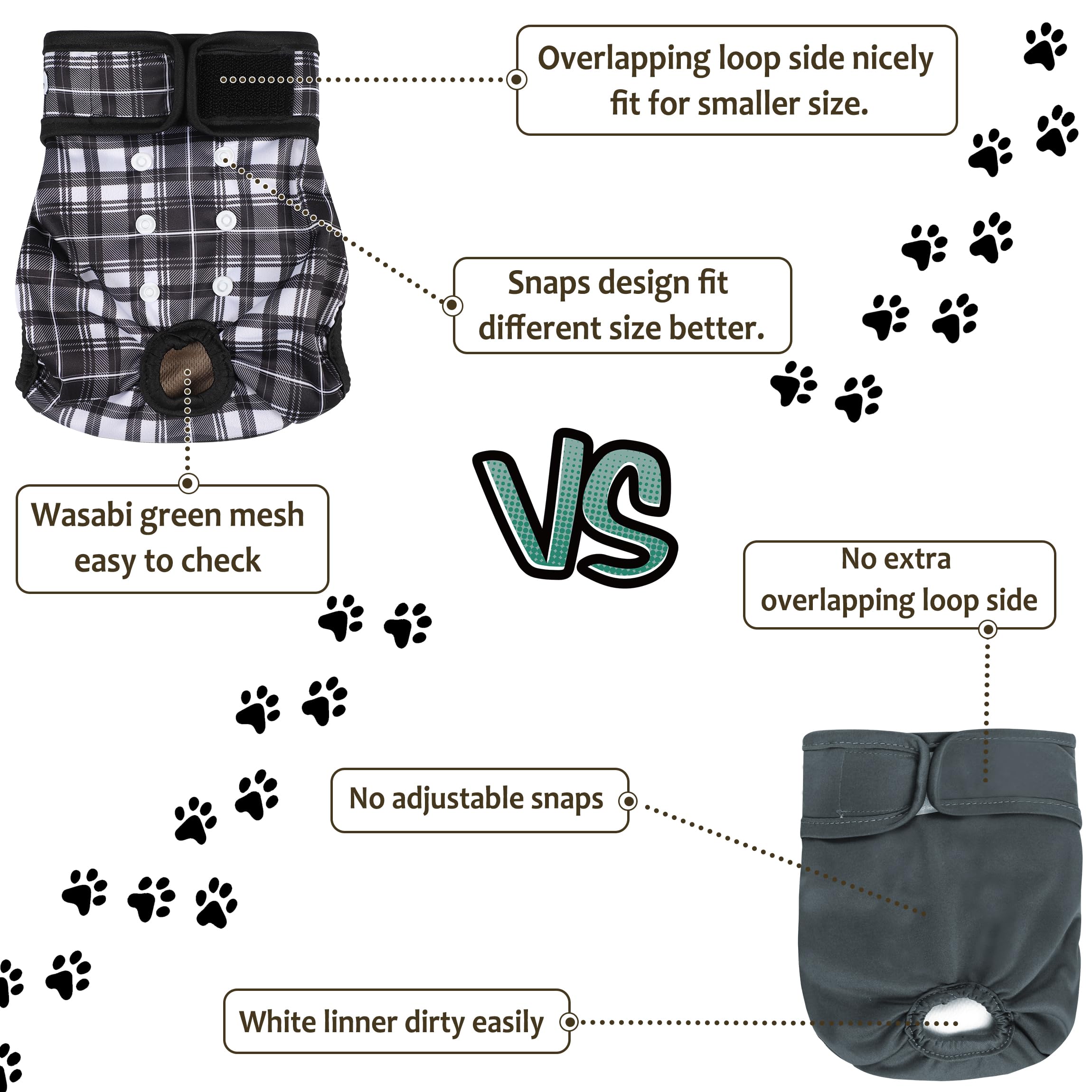 Grecle senior dog diapers provide reliable protection for older pets.