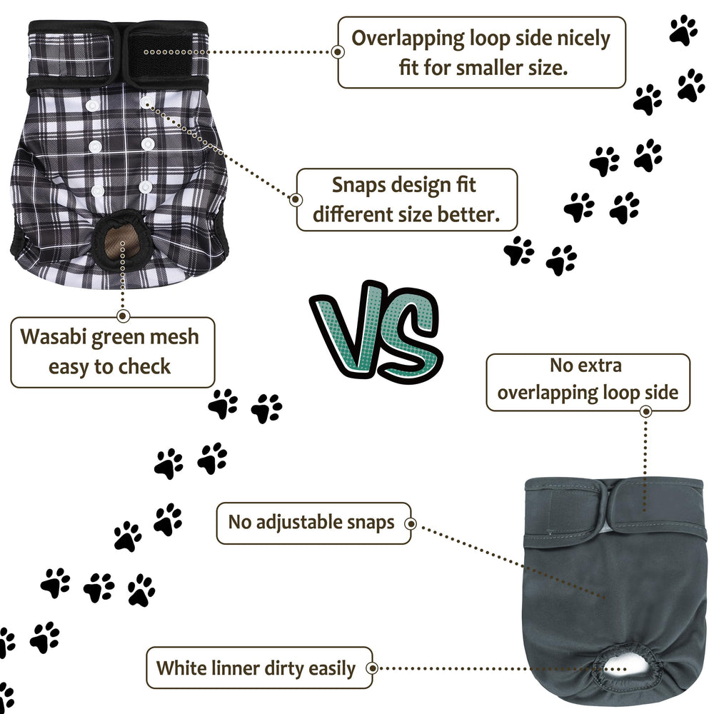 Grecle senior dog diapers provide reliable protection for older pets.