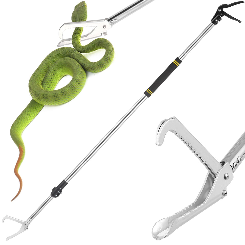 Greeily Snake Grabber Tool with 69-inch reach enables safe snake handling