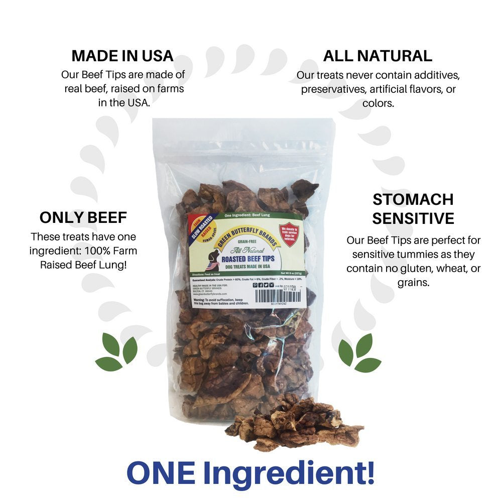Green Butterfly Brands training treat bites, protein-packed rewards for dogs.