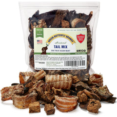 Green Butterfly Brands Tail Mix beef lung chunks for training rewards