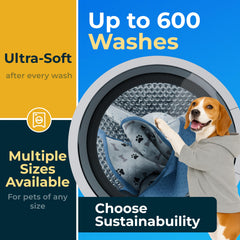 Green Lifestyle washable pee pads showing waterproof backing for floor protection during travel