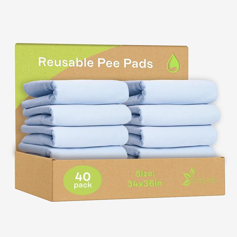 Reinforced seams visible on GREEN LIFESTYLE underpads for durability.