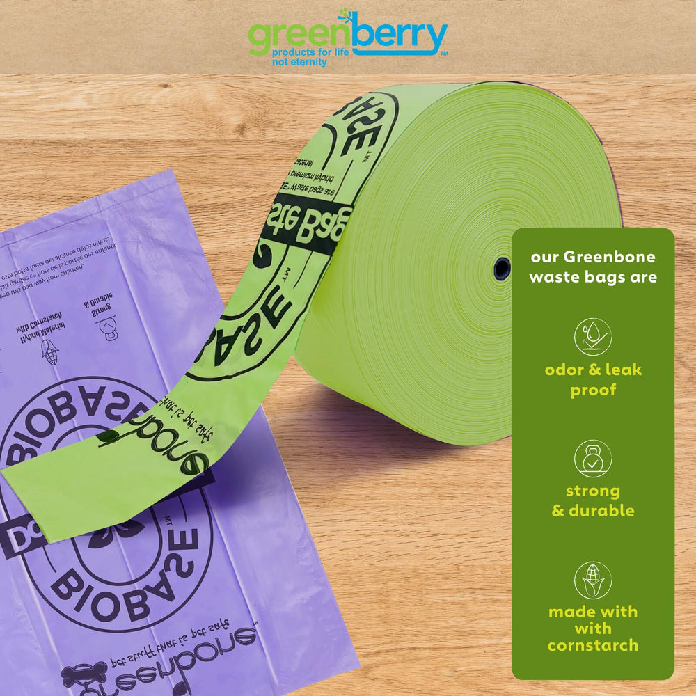 Greenbone BioBase 1000 ml capacity bags hold more waste.