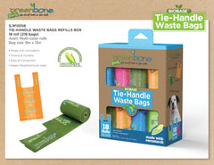 Bio-based cornstarch bags from Greenbone BioBase reduce plastic waste.