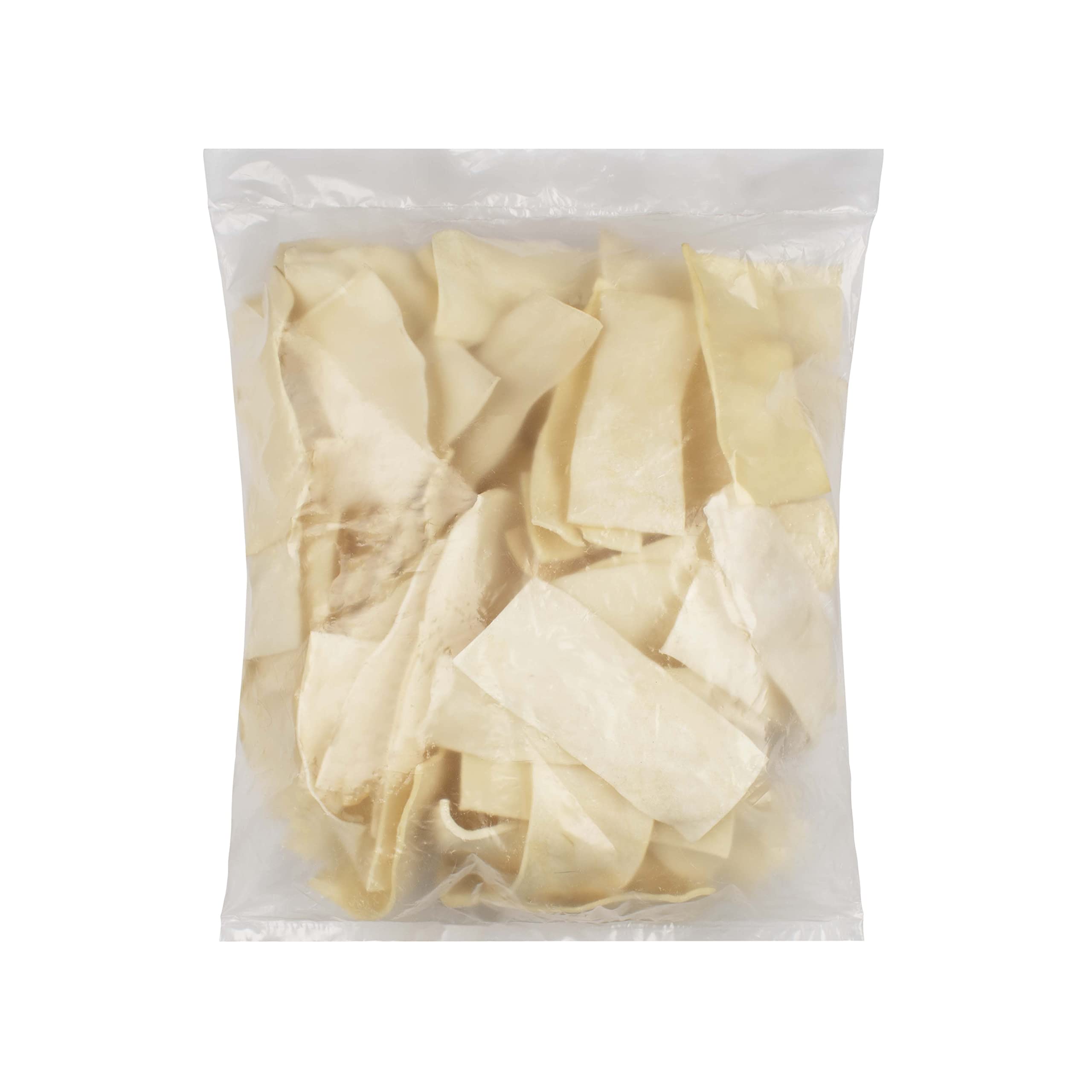 GreenCow Rawhide Chips bulk packaging on shelf for multi-pet homes
