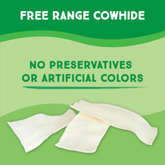 GreenCow Rawhide Chips long-lasting chew—hours of safe chewing for dogs.