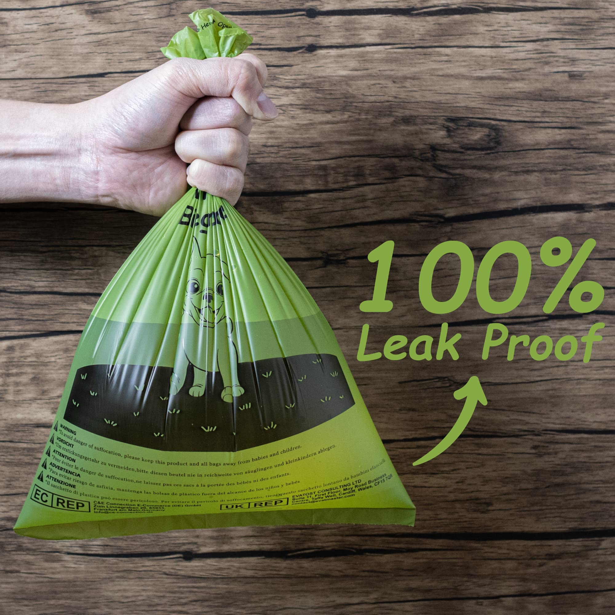 GREENER WALKER corn-starch blend bags offer eco-friendly cleanup