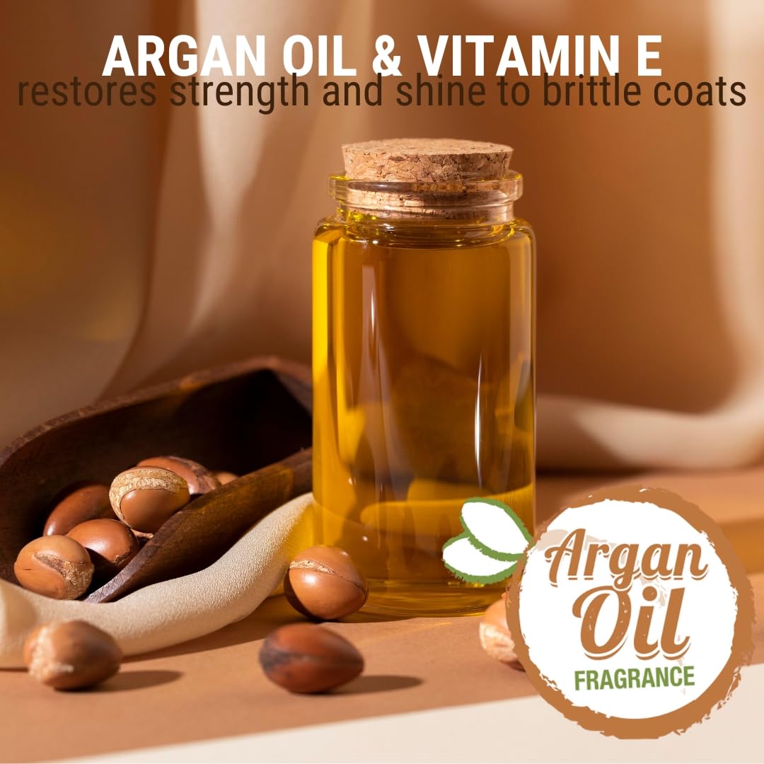 GreenGroom Argan Oil Dog Shampoo moisturized coat after wash showcases healthy shine.