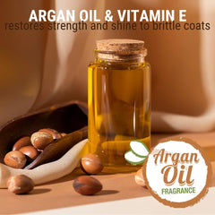 GreenGroom Argan Oil Dog Shampoo moisturized coat after wash showcases healthy shine.